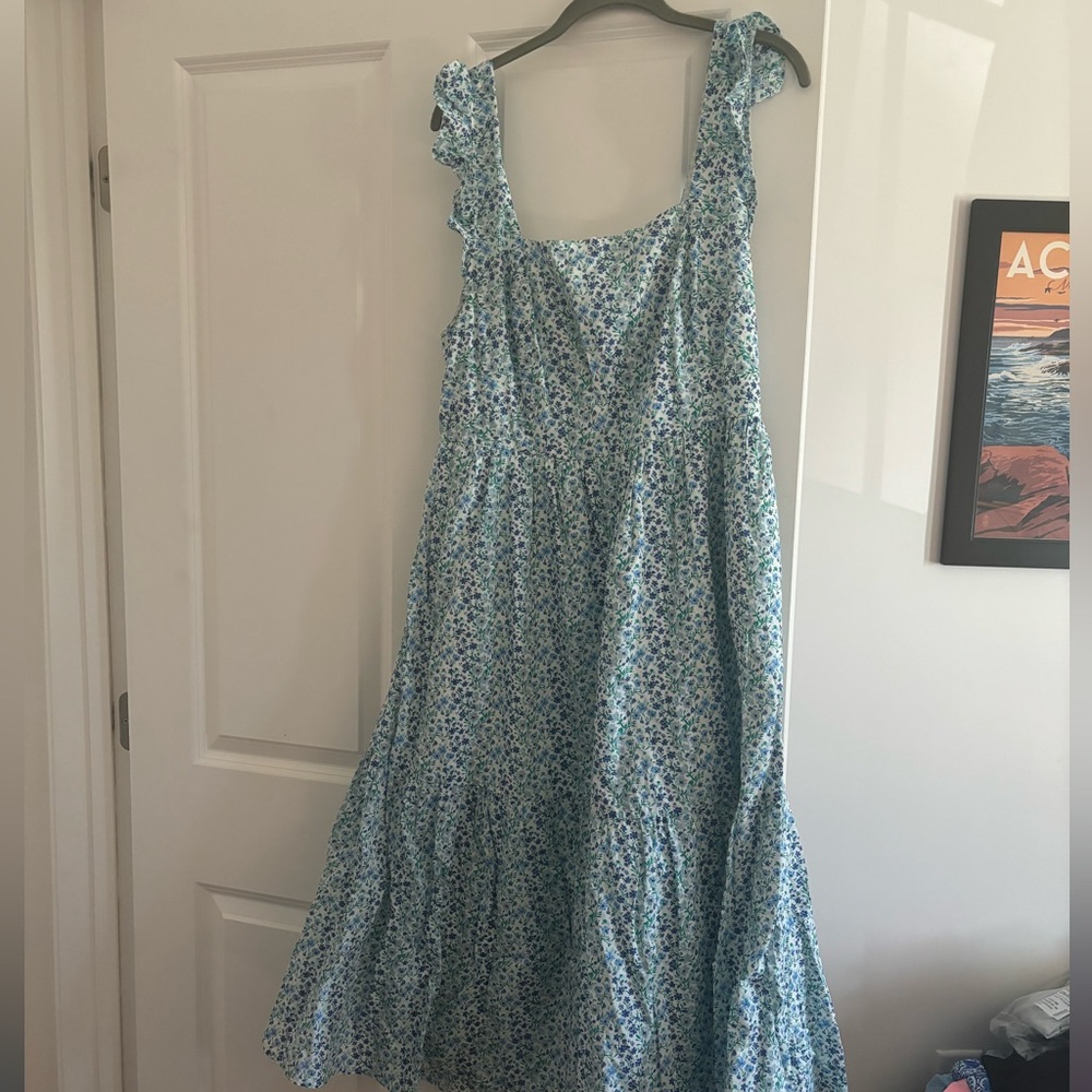 Like New, J Crew, Flutter Sleeve Tie Back Dress